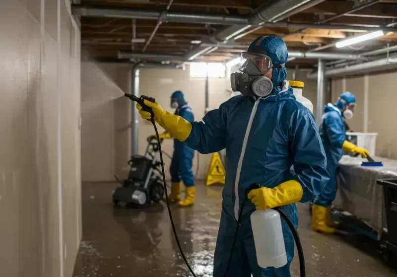 Basement Sanitization and Antimicrobial Treatment process in Charleston, MO